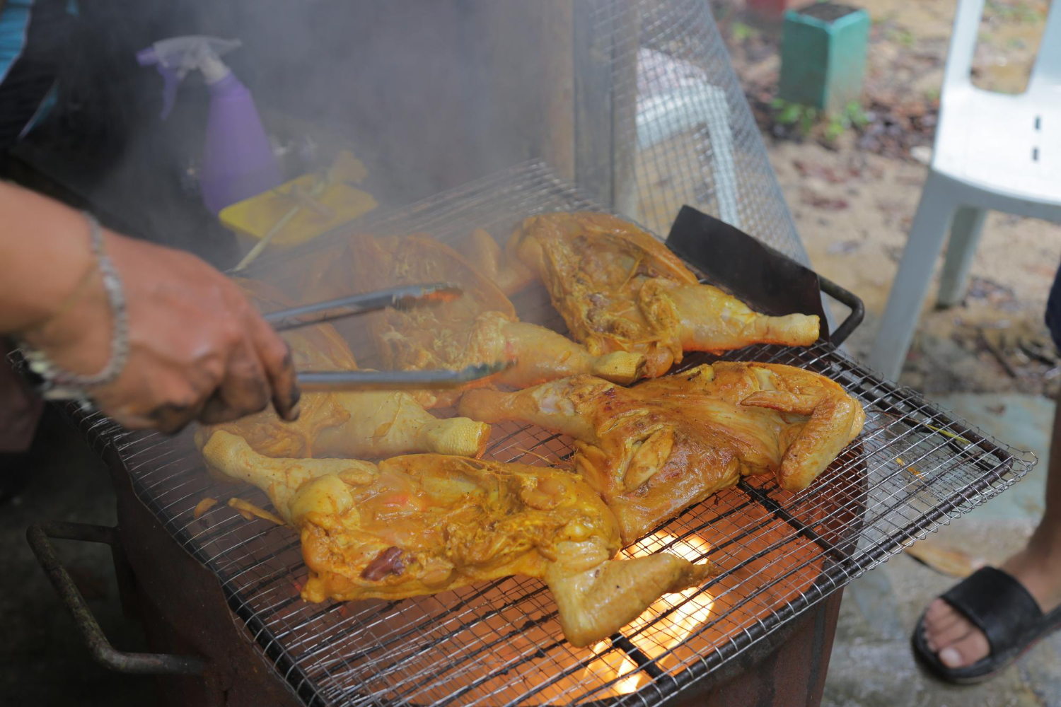 ไก่ย่างสไตล์จาเมกา
